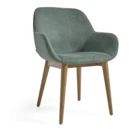 Krzesła - Zielone krzesło do jadalni Kave Home Konna - miniaturka - grafika 1