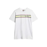 Koszulki męskie - Superdry Venue Logo Stripe Relaxed T-shirt - miniaturka - grafika 1