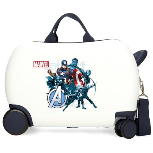 Joumma Marvel Avengers Legendary walizka dziecięca biała 45 x 31 x 20 cm twarda ABS 24,6 l 1,8 kg 4 koła bagaż podręczny, biała, walizka dziecięca
