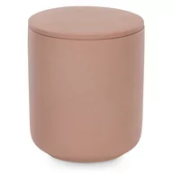 Świeczniki - Świecznik BRUMBY kolor pudrowy róż styl nowoczesny do wewnątrz ameliahome - CANDLEHOLDER/AH/BRUMBY/ROSE/8,5X9,4 - miniaturka - grafika 1