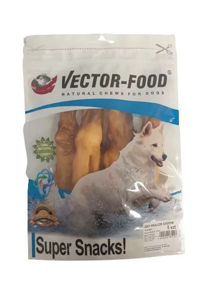 Vector-Food Vector-Food Uszy królicze suszone 5szt