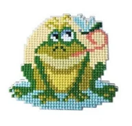 Malowanie po numerach - Diamentowa Mozaika z magnesem Żabka - miniaturka - grafika 1