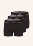 Majtki damskie - Adidas Bokserki Active Micro Flex Eco, 3 Szt. schwarz - miniaturka - grafika 1