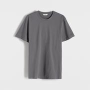 Koszulki męskie - Reserved - T-shirt regular fit - Szary - miniaturka - grafika 1