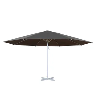 Parasol Meran II, parasol gastronomiczny, Ø 5 m, poliester/aluminium, maszt biały 28 kg ~ antracytowy bez podstawy - Parasole ogrodowe Parasol Meran II, parasol gastronomiczny, Ø 5 m, poliester/aluminium, maszt biały 28 kg ~ antracytowy bez podstawy - Parasole ogrodowe - miniaturka - grafika 1