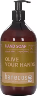benecosBIO, Mydło do rąk z organiczną oliwą, 500ml - Mydła - miniaturka - grafika 1