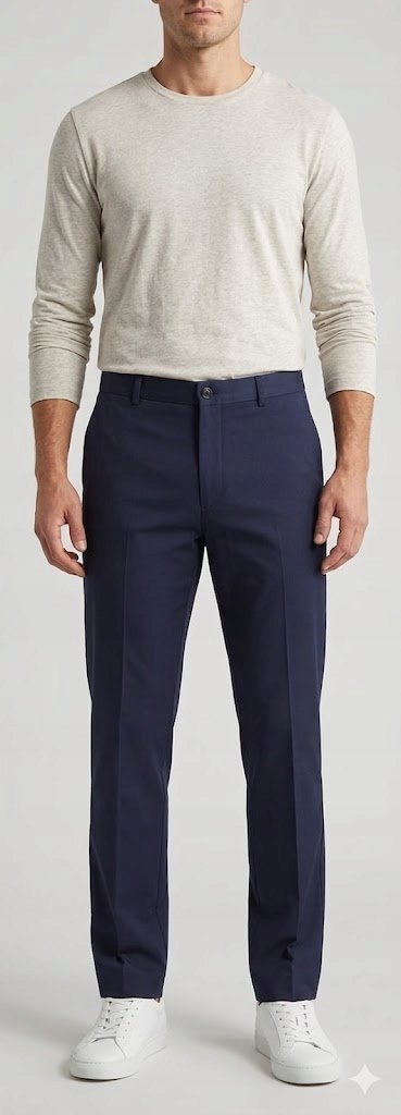 JACK & JONES GRANATOWE SPODNIE ELEGANCKIE ZAMEK 46 7AA
