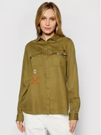 Koszule damskie - Superdry. Koszula Military W4010154A Zielony Regular Fit - miniaturka - grafika 1