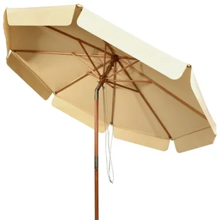 Costway Regulowany parasol ogrodowy plażowy 300 cm OP70284BE - Parasole ogrodowe - miniaturka - grafika 1