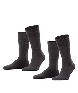 ESPRIT Mężczyźni Skarpety Basic Easy 2-Pack M SO Bawełna jednokolorowe 2 Pak, Szary (Anthracite Melange 3080), 47-50 - Skarpetki męskie - miniaturka - grafika 1