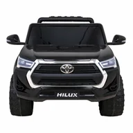 Pojazdy elektryczne dla dzieci - Toyota hilux na akumulator dla dzieci czarny + napęd 4x4 + pilot + 2 bagażniki + radio mp3 + led kod: RA-PA.DK-HL860.CZ - miniaturka - grafika 1