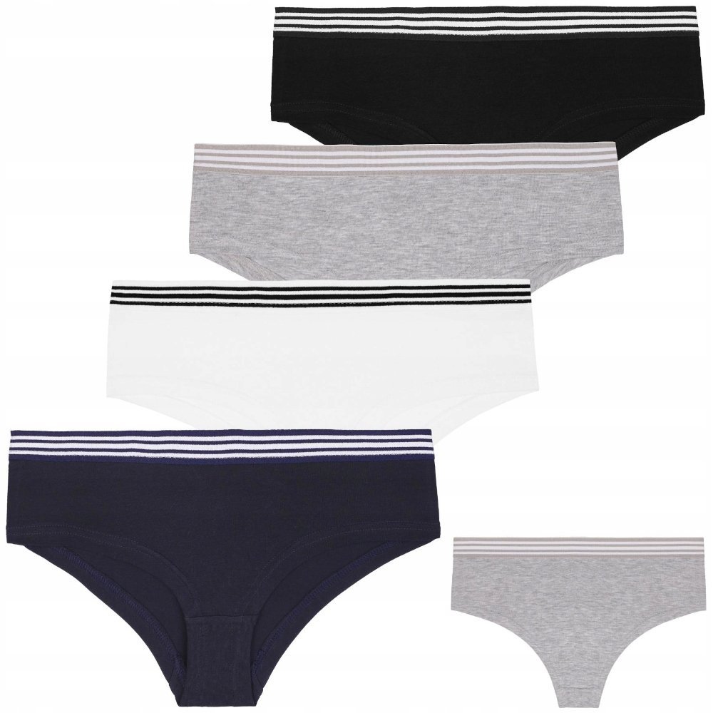 Damskie Majtki Shorty Bawełniane Moraj Bdm451-007 4Pak S