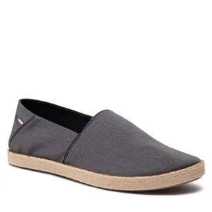 Espadryle Tommy Hilfiger Recycled Chambray Slip On FM0FM03966 Szary - Espadryle męskie - miniaturka - grafika 1