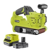 Szlifierki i polerki - Szlifierka taśmowa RYOBI R18BS-0 + Akumulator RYOBI ONE+ RC18120-120 2Ah 18V + ładowarka - miniaturka - grafika 1