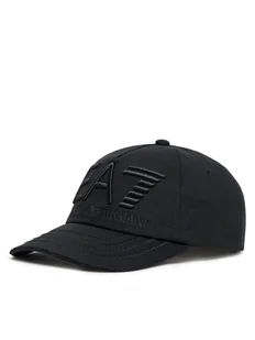 EA7 Emporio Armani Czapka z daszkiem 7X000052 AF13150 UC001 Czarny - Czapki męskie - miniaturka - grafika 1
