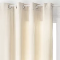 Zasłony - Atmosphera Zasłona na przelotkach kurtyna LILOU 140 x 260 cm kość słoniowa B075XQ1VZY - miniaturka - grafika 1