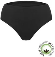 Majtki damskie - Figi damskie z hipoalergicznej bawełny organicznej wyższy stan czarne 1449 Natural Cotton Sielei - miniaturka - grafika 1