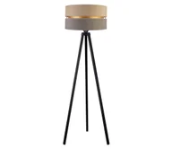 Lampy stojące - Duolla - Lampa podłogowa DUO 1xE27/60W/230V beżowy/szare/czarne - miniaturka - grafika 1