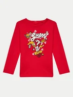Bluzki damskie - Guess Bluzka I4YI02 K8HM4 Czerwony Regular Fit - miniaturka - grafika 1