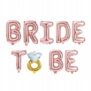 Balony Napis Bride To Be Diemaent Wieczór Panieński Balon Rose Gold - Wieczór panieński i kawalerski - miniaturka - grafika 1