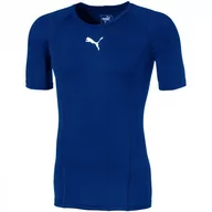 Koszulki męskie - Koszulka męska Puma LIGA Baselayer SS niebieska 655918 02 - miniaturka - grafika 1
