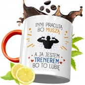 Kubki - KUBEK POMARAŃCZOWY DLA TRENERA PREZENT z Nadrukiem ze Zdjęciem + Opakowanie na prezent (wzór 04) - miniaturka - grafika 1