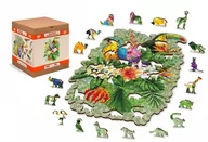Puzzle - Wooden City Wooden City Puzzle drewniane 3D Ptaki tropikalne Tropical birds L HE0046-L - miniaturka - grafika 1