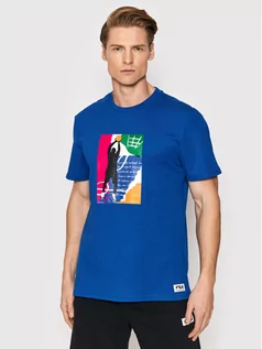 Koszulki męskie - Fila T-Shirt Teslic 769015 Granatowy Regular Fit - grafika 1