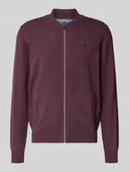 Swetry męskie - Kardigan ze stójką i zamkiem błyskawicznym - miniaturka - grafika 1