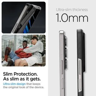 Etui SAMSUNG GALAXY Z FOLD 5 Spigen Airskin czarne - Etui i futerały do telefonów - miniaturka - grafika 8