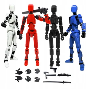Mini Figurka Ruchomy Robot Figurka Ruchoma Legenda Manekin 3D Figurka 4szt - Manekiny wystawowe - miniaturka - grafika 1