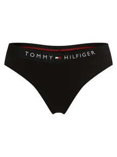 Tommy Hilfiger Stringi Kobiety Bawełna czarny jednolity, S/M - Majtki damskie - miniaturka - grafika 1
