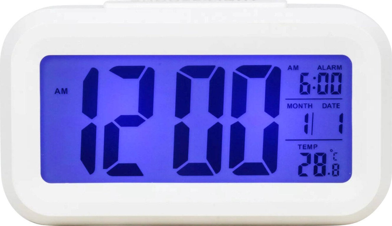 Perfect Budzik Perfect 13701 biały termometr automatyczne podświetlenie .