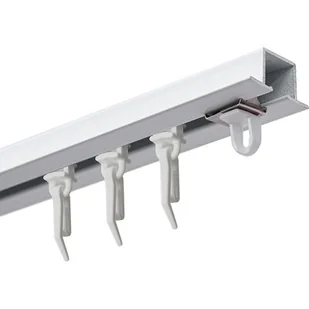 Szyna sufitowa DECASTYL MS Zero z agrafkami pojedyncza 500 cm Biały - Karnisze - miniaturka - grafika 1
