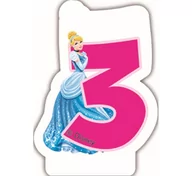 Urodziny dla dorosłych - Świeczka urodzinowa 3 Księżniczki i zwierzęta DISNEY - miniaturka - grafika 1