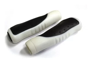 CLARKS Chwyty kierownicy CL302 DC3 biało-czarne 5021646014140 - Kierownice rowerowe - miniaturka - grafika 1
