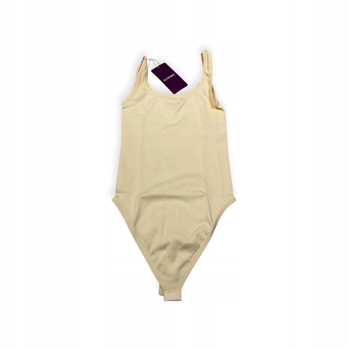 Body damskie prążkowane modelujące z wycięciem Heyshape XXXL