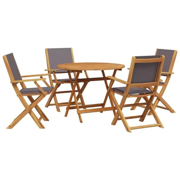 Zestaw mebli ogrodowych Akacja Antracyt - 90x75 cm