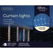 Pozostałe oświetlenie - Kurtyna świetlna 120 ledów zewnętrzna ciepły biały 1x2m - miniaturka - grafika 1