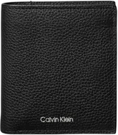 Portfele - Calvin Klein Męskie folie tłoczone wąskie potrójnie składane w karty LV04D1063G portfele, czarne (czarne), jeden rozmiar, czarny (czarny), Rozmiar Uniwersalny - miniaturka - grafika 1
