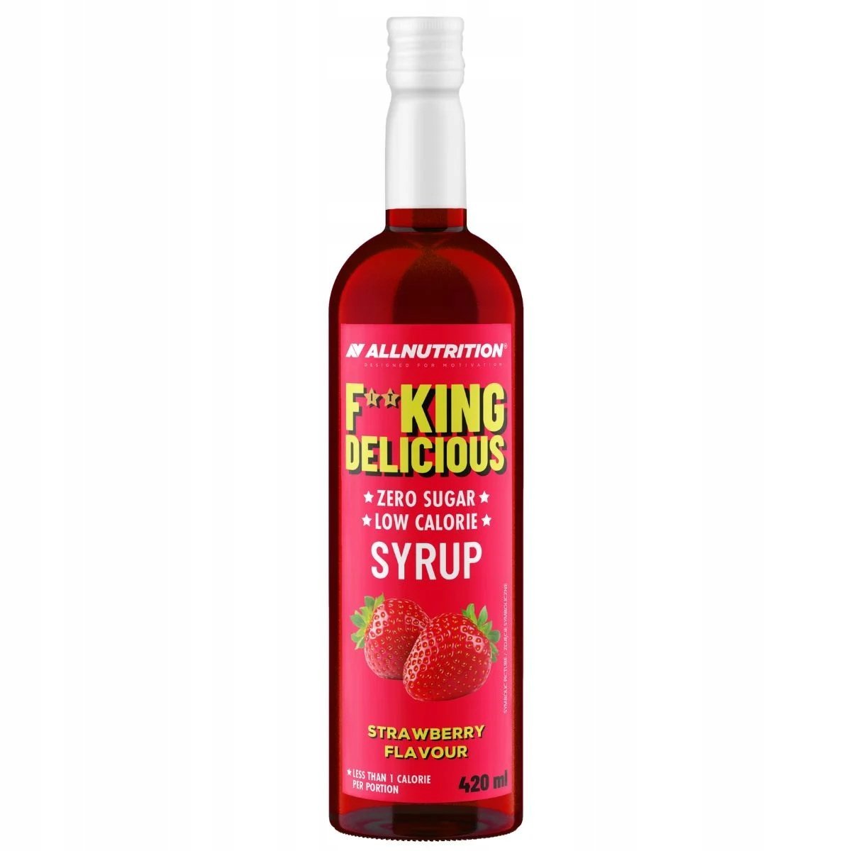 Allnutrition Fitking Delicious Syrop Zero 420 Ml Truskawkowy Zero Kalorii