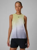 Koszulki sportowe damskie - 4F Top do biegania szybkoschnący damski - multikolor XS - miniaturka - grafika 1