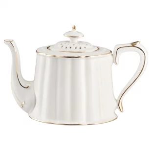 Dzbanek do herbaty 850ml CLARA Gold Ivory VILLA ITALIA - Dzbanki i imbryki - miniaturka - grafika 1