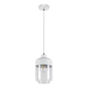 Britop Loftowa LAMPA wisząca AMARETTO 15800102 skandynawska OPRAWA szklany zwis przezroczysty biały - Lampy sufitowe - miniaturka - grafika 1