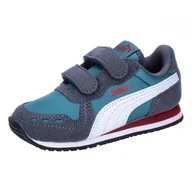 Buty dla dziewczynek - PUMA Cabana Racer SL 20 V INF, Unisex buty dziecięce, Cold Green White-Galactic Gray-Intense Red, 22 EU, Cold Green Puma White Galactic Gray Intense Czerwony, 22 EU - miniaturka - grafika 1