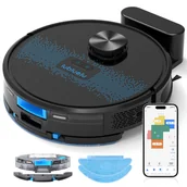 Roboty sprzątające - TEMU Lubluelu Nowy Robot Odkurzający, 6500Pa Super Moc Ssania Robot Odkurzający i Mop w 1, Wifi/App, Wielowarstwowe Mapowanie, Samoładowanie, - miniaturka - grafika 1