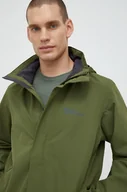 Kurtki i kamizelki sportowe męskie - Jack Wolfskin kurtka outdoorowa Stormy Point kolor zielony - miniaturka - grafika 1