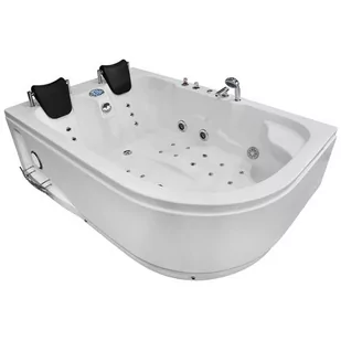 Wanna z hydromasażem dwuosobowa Turbo+ 180x120 cm MO-1631 Lewa - Wanny z hydromasażem - miniaturka - grafika 1