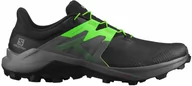 Buty trekkingowe męskie - Salomon Buty Wildcross 2 Black/Green 414536 - miniaturka - grafika 1