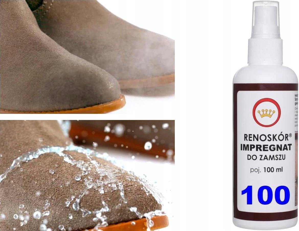 IMPREGNAT spray do butów z Zamszu Nubuku SKÓRY Weluru NANOTECHNOLOGIA 100ml
